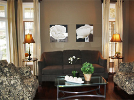 living room home staging